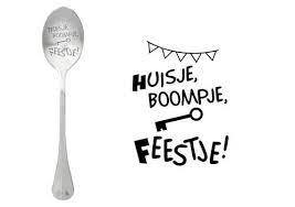 One message spoon 'Huisje boompje feestje'